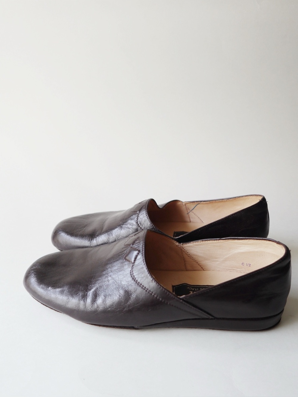 Bally Leather Slippers NWOT